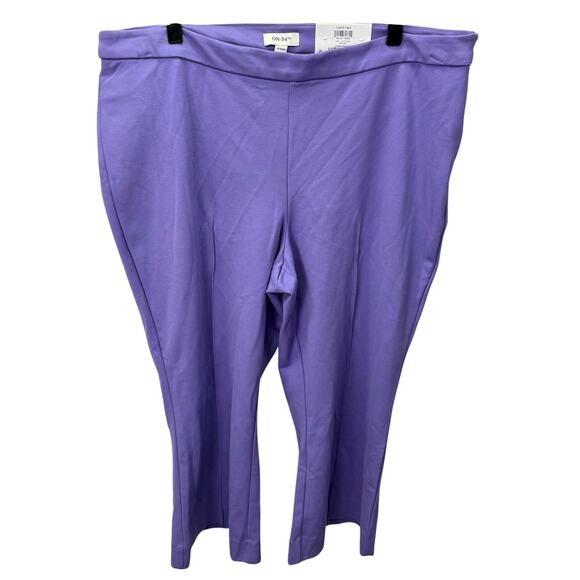 Women's Plus Pants sz 1X Macy's On 34th Lilac NEW # H746 - Picture 2 of 10